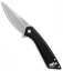 Case XX CG01 Drop Point Flipper Knife Black Aluminum (3.4" Stonewash)