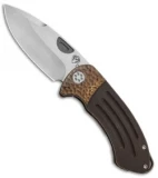 Medford Custom Theseus Frame Lock Knife Bronze Sculpt (3.6" Satin) MKT