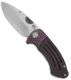 Medford Custom Theseus Frame Lock Knife Violet Fade Sculpt (3.6" Satin) MKT