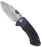 Medford Custom Theseus Frame Lock Knife Violet Sculpt (3.6" Satin) MKT