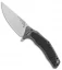 Custom Knife Factory Morrf 5 Flipper Knife Sculpted Ti/CF (3.5" Satin) CKF