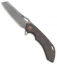 Olamic Cutlery Wayfarer 247 Sheepscliffe Knife Flamed Ti (3.5" Stonewash)