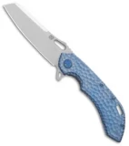 Olamic Cutlery Wayfarer 247 Sheepscliffe Knife Blue Craters Ti (3.5" Satin)