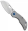 Olamic Cutlery Busker Largo Frame Lock Knife Lightblast Ti (2.5" Satin)