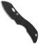 Olamic Cutlery Busker Largo Frame Lock Knife Black Ti/Timascus Clip (2.5" Black)