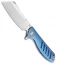 Artisan Cutlery Tomahawk Frame Lock Knife Blue Titanium (3.8" Satin S35VN)
