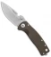 DPx Gear HEST/F Urban Frame Lock Knife Bronze Titanium (2.9" Stonewash)