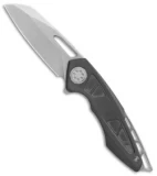 EOS Neptune Flipper Knife Black DLC Ti (3.1" Stonewash)