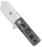 Brad Zinker Custom Mini Tanto Flipper Knife Titanium (1.875" Polished)