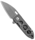 Brad Zinker Custom Mini Wharny Frame Lock Knife (1.8" BB Stonewash )
