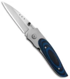 CRKT Viele Mini Wasp Liner Lock Knife Black/Blue G-10 (2.5" Bead Blast) 8001