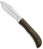 Gedraitis Knives Slip Joint Bolo Knife OD Green Linen Micarta (3" Satin)