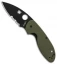 Spyderco Efficient Liner Lock Knife Green G-10 (3" Black Serr) C216GPSGRBK