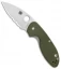 Spyderco Efficient Liner Lock Knife Green G-10 (3" Satin Serr) C216GPSGR