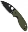 Spyderco Efficient Liner Lock Knife Green G-10 (3" Black) C216GPGRBK