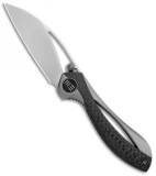 WE Knife Co. Isham Pleroma Integral Knife Gray Ti /CF (2.95" Bead Blast) 821A