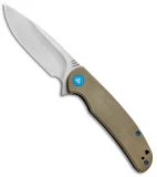 WE Knife Co. Practic Liner Lock Knife Tan G-10 (3.3" Satin M390) 809B