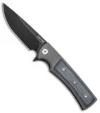 Chaves Ultramar Liberation Street Flipper Knife Black Micarta (3.4" Black SW)