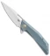 Bestech Shrapnel Frame Lock Knife Blue Titanium (3.5"Satin) BT1802C