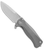 LionSteel SR-22 Flipper Integral Frame Lock Knife Titanium (3.125" Satin)