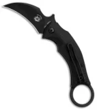 Fox Knives Bastinelli Black Bird Karambit Knife Black G-10 (2.5" Black) FX-591