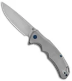 Artisan Cutlery Tradition Frame Lock Knife Bead Blast Titanium (3.8" Stonewash)