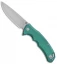 Artisan Cutlery Tradition Frame Lock Knife Green Titanium (3.8" Stonewash)