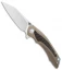 Bestech Pterodactyl Frame Lock Knife Bronze Ti/Carbon Fiber (3.6" Satin) BT1801C