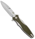 Hinderer Knives Maximus Bayonet Flipper Knife OD Green G-10 (3.5" Stonewash)