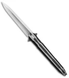 Stedemon Knife Co. Thunderfury Frame Lock Knife Black Titanium (4.25" Satin)