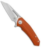 Aiorosu Knives Tornado Liner Lock Flipper Knife Orange G-10 (3.8" SW) AT04