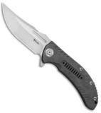 Reate Knives Faisal Yamin Valhalla Frame Lock Knife Hollowed Ti (3.8" Satin)