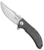 Reate Knives Faisal Yamin Valhalla Frame Lock Knife Patterned Ti (3.8" Satin)