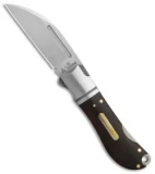 Andre de Villiers Sway Back Lockback Knife Ebony w/ Insert (2.8" Satin) AdV