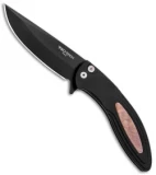 Pro-Tech Cambria Flipper Knife Maple Burl (3.5" Black)