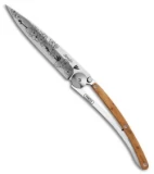 Deejo Cherry Tree Tattoo 27g Ultra-Light Knife Juniper Wood (3.15" Bead Blast)