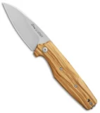 Viper Knives DAN 2 Wharncliffe Slip Joint Knife Olive Wood (2.8" Satin) V5930UL