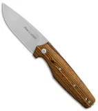 Viper Knives DAN 1 Drop Point Slip Joint Knife Bocote Wood (2.8" Satin) V5928BC