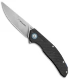 Viper Knives Anso Orso Liner Lock Knife Carbon Fiber (3.3" Stonewash) V5968FC