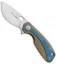 Viper Knives Voxnaes Lille Knife Bronze/Blue Ti (2.5" Satin M390) V5962BRBL