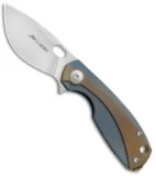 Viper Knives Voxnaes Lille Knife Blue/Bronze Ti (2.5" Satin M390) V5962BLBR