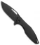 Koenig Arius Style 57 Frame Lock Knife Distressed Ti (3.5" Black SW)