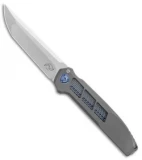 Liong Mah Design  XV Integral Frame Lock Knife Titanium (3.8" Stonewash)