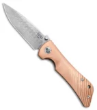 Southern Grind Spider Monkey Liner Lock Knife Copper (3.25" Damascus)