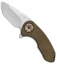 Curtiss Knives F3 Compact Frame Lock Bronze Ti w/ Heat Ano Hardware (2.5" SW)