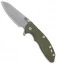 Hinderer Knives XM-18 3.5 Sheepsfoot Flipper Knife OD Green G-10 (Working)
