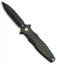 Hinderer Knives Maximus Dagger Flipper Knife OD Green G-10 (3.5" DLC Black)