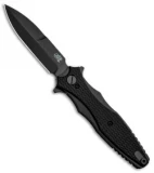 Hinderer Knives Maximus Blackout Bayonet Flipper Black G-10 (3.5" DLC Black)