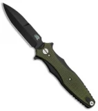 Hinderer Knives Maximus Bayonet Flipper Knife OD Green G-10 (3.5" DLC Black)