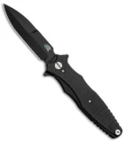 Hinderer Knives Maximus Bayonet Flipper Knife Black G-10 (3.5" DLC Black)